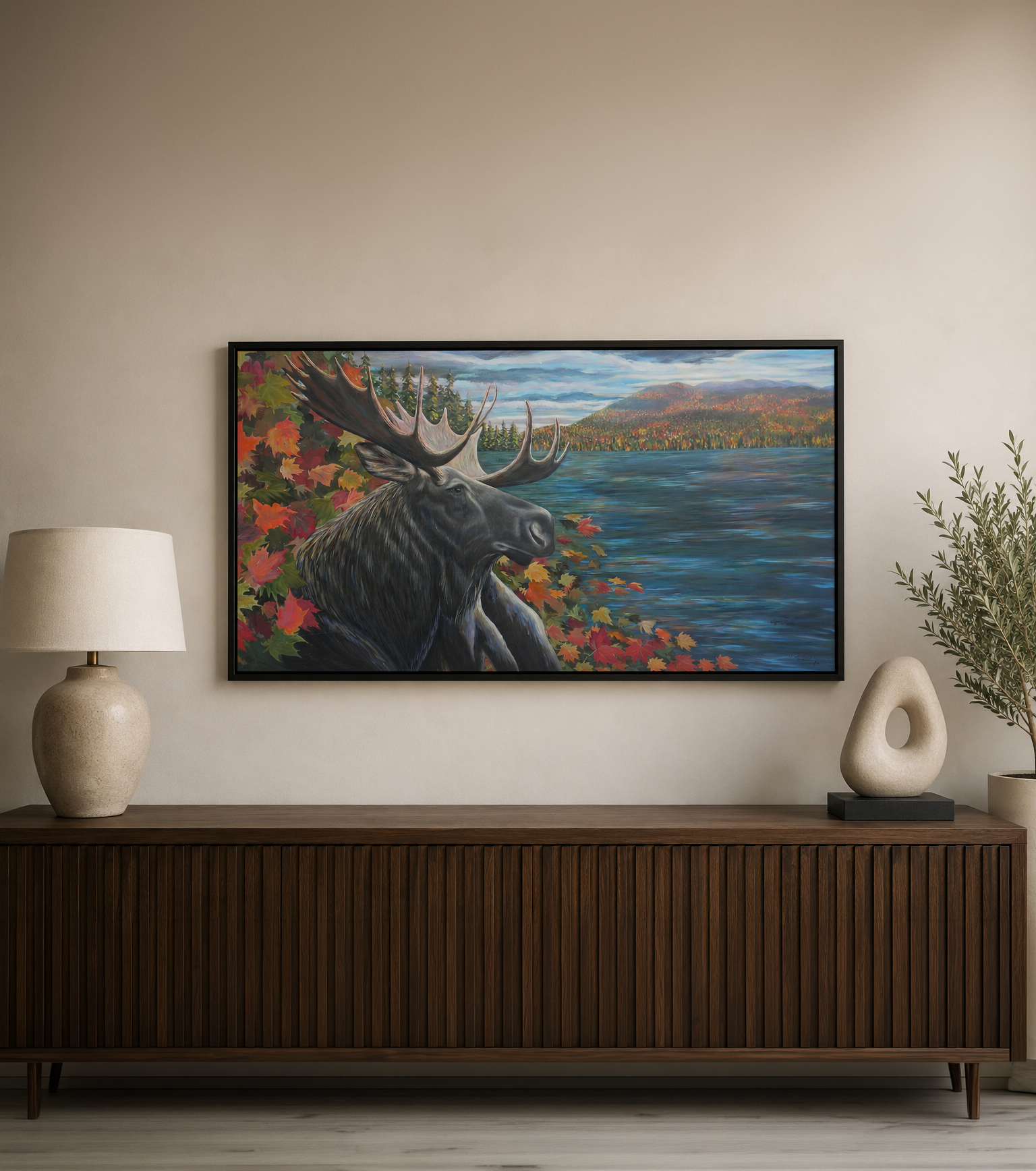 Autumn Moose by Wynne Parkin