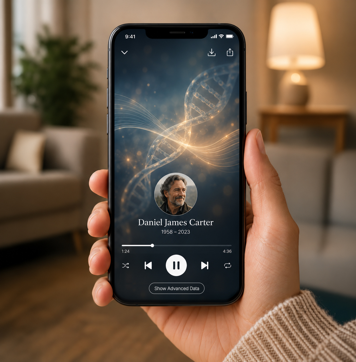 Life's Song playing in a music app on a phone